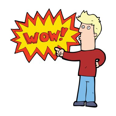 Hayret adam çizgi film