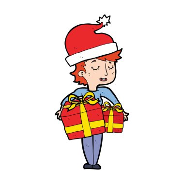 çizgi film kadın hediyeler ile