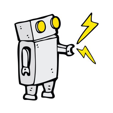 Küçük robot cartoon