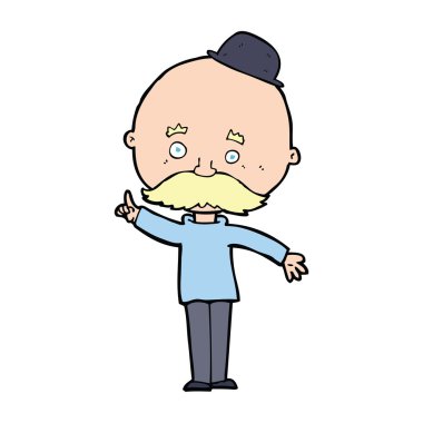 мультфільм людини в капелюсі казанок