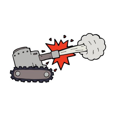 çizgi film ateş tank