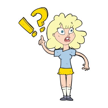 soru kadınla çizgi film