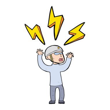 bisikletçi adam vurguladı çizgi film