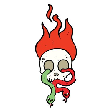 Yılan ve Kafatası çizgi filmi