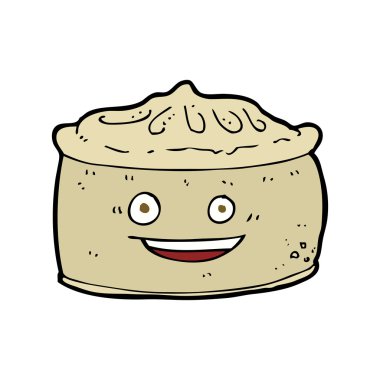 çizgi film pasta ile yüz