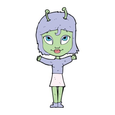 çizgi film yabancı kız