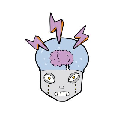 karikatür akıllı robot