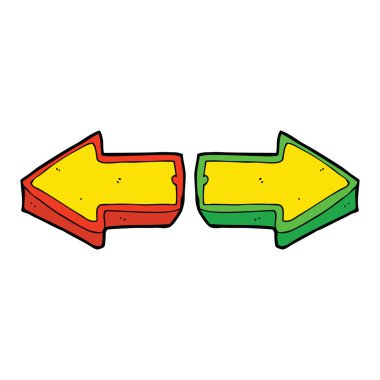 karikatür yön okları