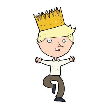 Taç takan bir çizgi film karakteri