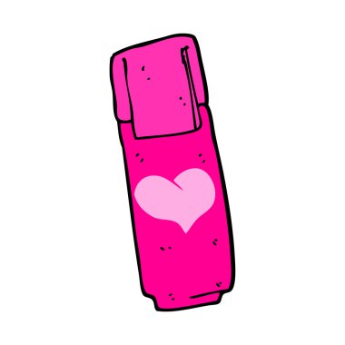 çizgi film pembe keçeli kalem ucu