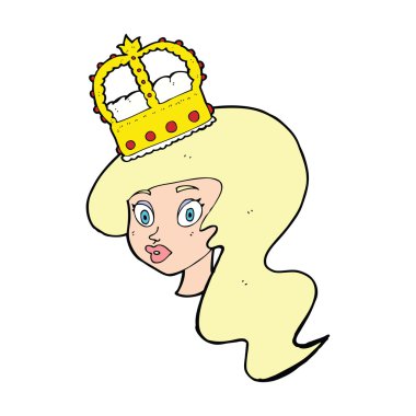 Taç takan bir çizgi film karakteri