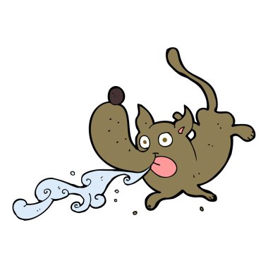 çizgi film köpek drooling