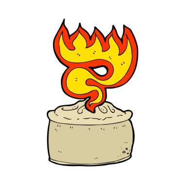 çizgi film sıcak pasta