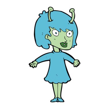 çizgi film yabancı kadın