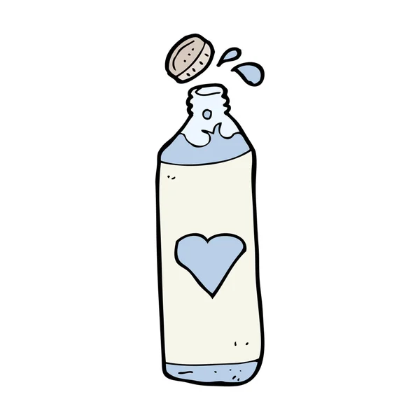 漫画水のボトル — ストックベクタ