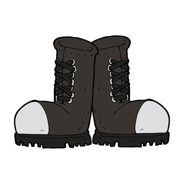 Kreslená ocel špička čepice boty — Stockový vektor
