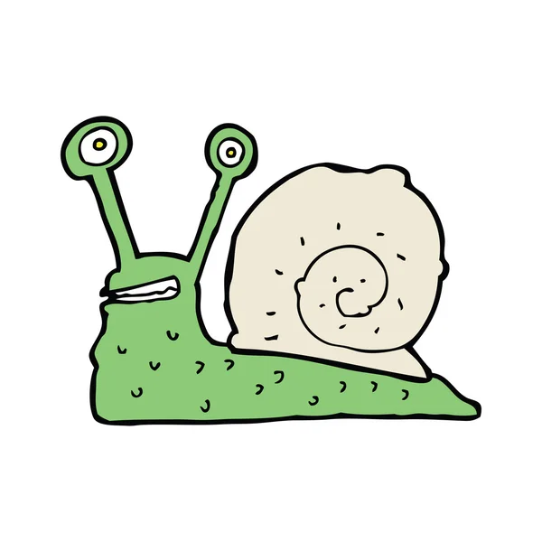 Caracol dibujado a mano — Vector de stock