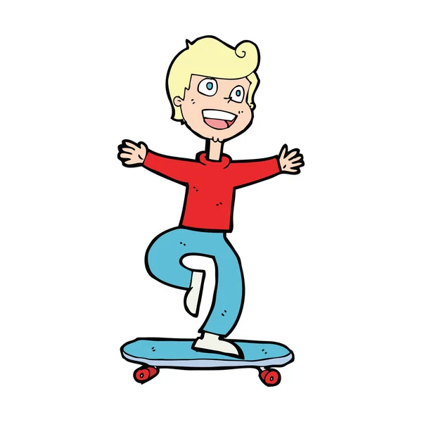 Cartoon skater jongen — Stockvector