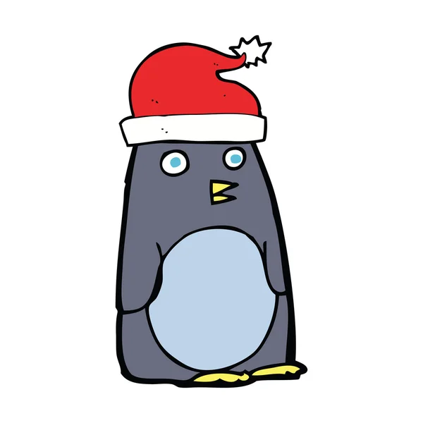 卡通圣诞企鹅 — 图库矢量图片