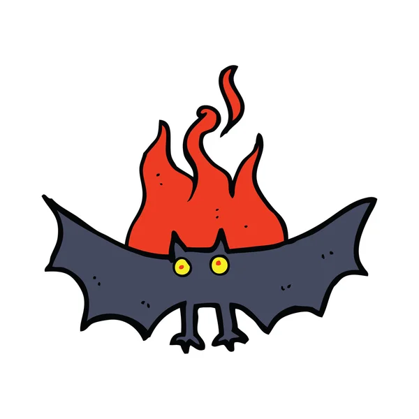 Tecknad läskig vampyr bat — Stock vektor