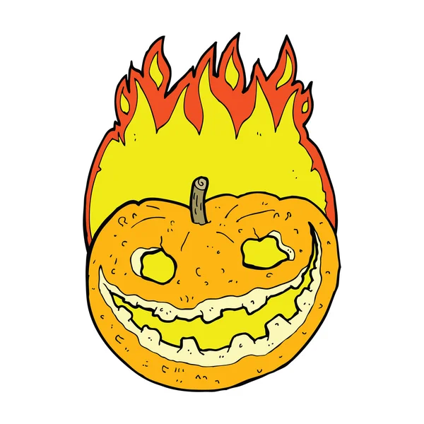 Calabaza de dibujos animados dibujado a mano — Vector de stock