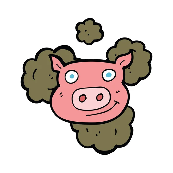 Cerdo sucio de dibujos animados — Archivo Imágenes Vectoriales