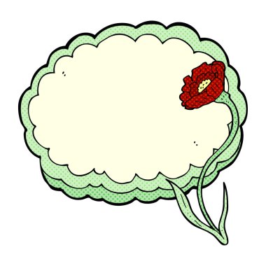 çizgi film çiçek ve bulut Çerçeve