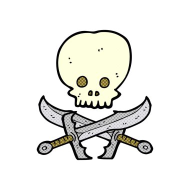 kafatası ve kılıç sembolü