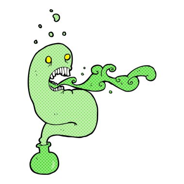 Şişedeki çizgi film hayaleti.