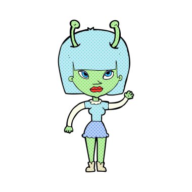 çizgi film yabancı kadın