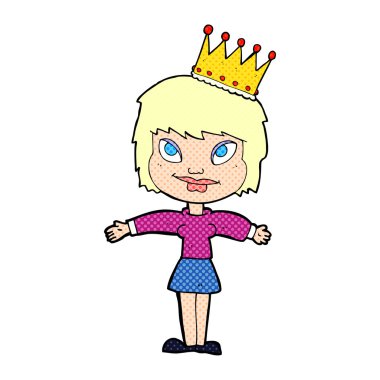 Taç takan bir çizgi film karakteri