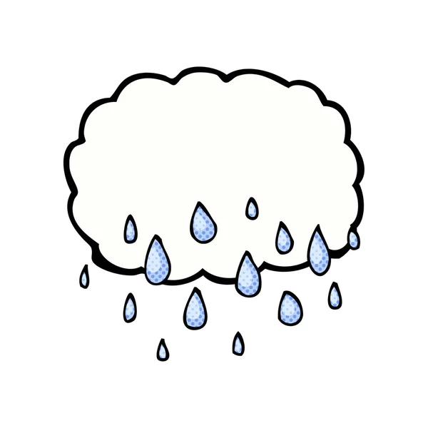 雨の雲の漫画 — ストックベクタ