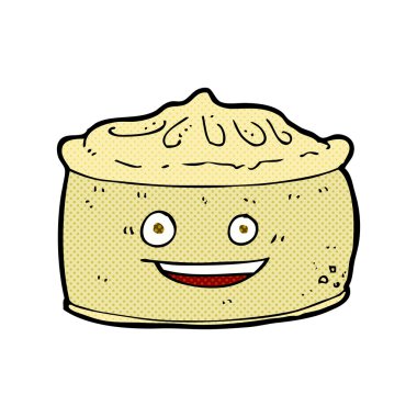 çizgi film pasta ile yüz