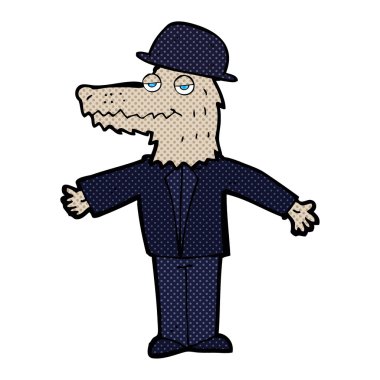 çizgi film kurt adam giyen şapka