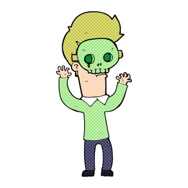 Kafatası maskeli adam çizgi film