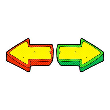 karikatür yön okları