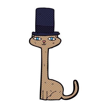 silindir şapkalı kedi çizgi film