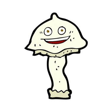 karikatür mutlu mantar