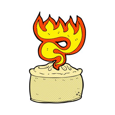 çizgi film sıcak pasta