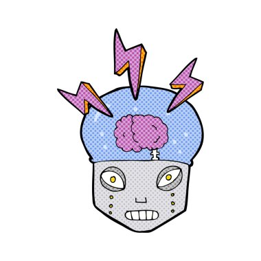 karikatür akıllı robot