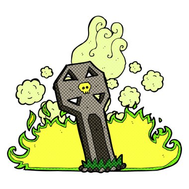 Çizgi Film ürkütücü mezar