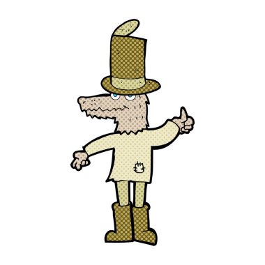 elle çizilmiş karikatür kurt adam