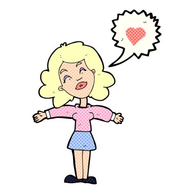 aşık kadın karikatür