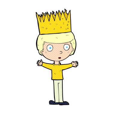 Taç takan bir çizgi film karakteri