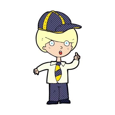 karikatür Okulu çocuk