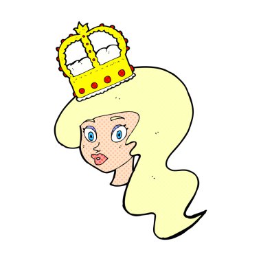 Taç takan bir çizgi film karakteri