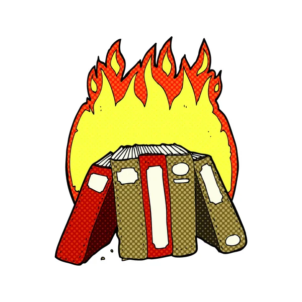 Bücherverbrennung — Stockvektor