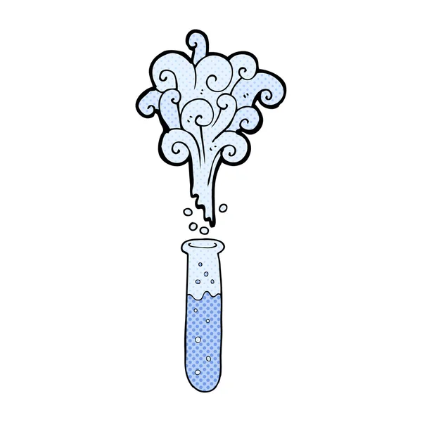 Cartoon test tube — Stock Vector