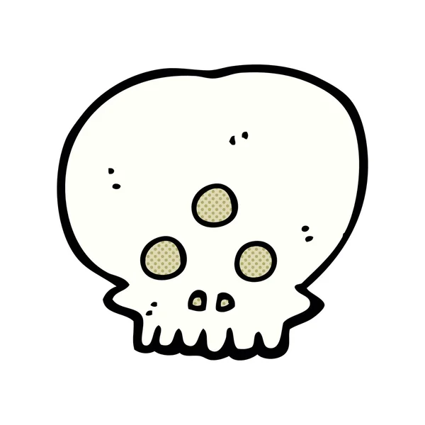 Calavera mística de dibujos animados — Archivo Imágenes Vectoriales