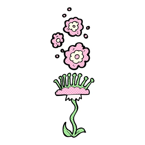 Dessin animé fleur parfumée — Image vectorielle